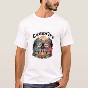 Sloth camping Team Official campfire T-Shirt