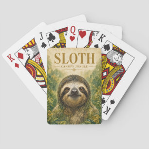 Sloth Canopy Jungle Wildlife Playing Cards