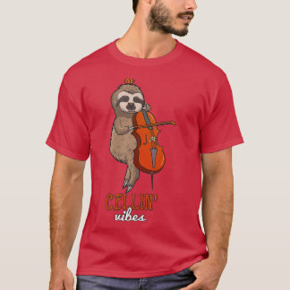 Sloth Cello Player Cellist Nap Sloth T-Shirt