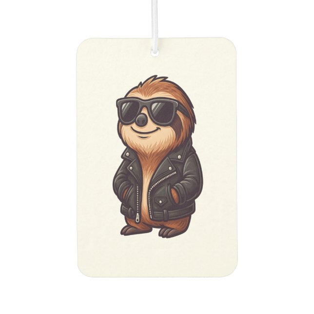 Sloth Chill Mood Car Air Freshener (Front)