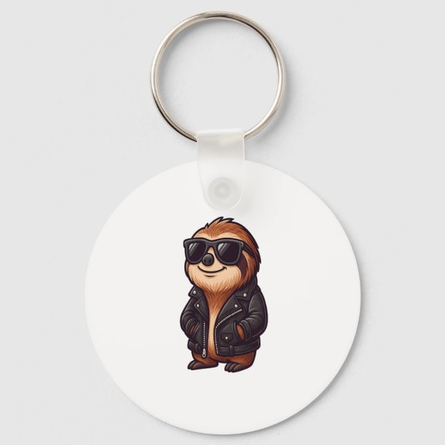 Sloth Chill Mood Key Ring (Front)