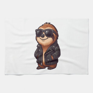Sloth Chill Mood Tea Towel