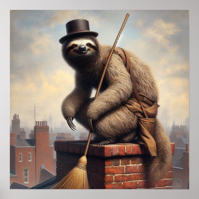 Sloth Chimney Sweep Poster (Front)