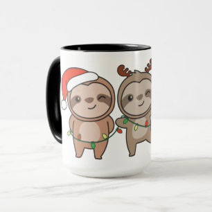 Sloth Christmas Christmas Animals Cute Sloth Mug