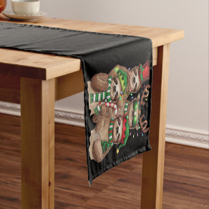 Sloth Christmas Merry Slothmas Sloth Lover Gift Short Table Runner