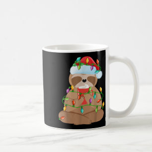 Sloth Christmas Shirt For Boys Girls Kids Lights S Coffee Mug