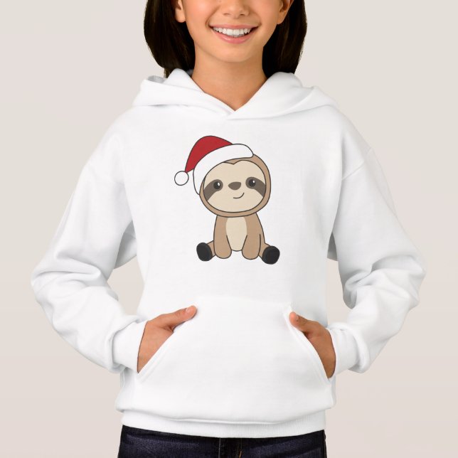 Sloth Christmas Snow Winter Animals Sloths (Front)