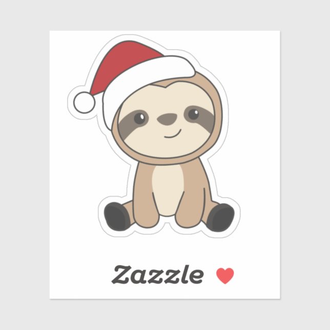 Sloth Christmas Snow Winter Animals Sloths Classic (Sheet)