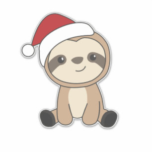 Sloth Christmas Snow Winter Animals Sloths Classic