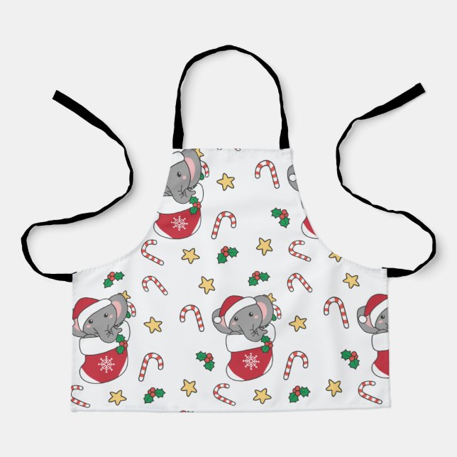 Sloth Christmas Snow Winter Animals Sloths Classic Apron (Front)