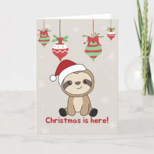 Sloth Christmas Snow Winter Animals Sloths Holiday