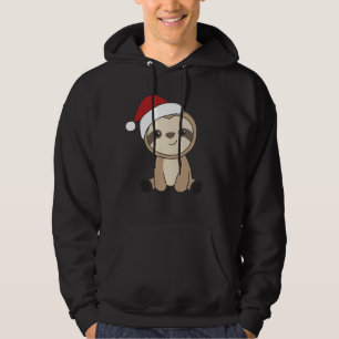 Sloth Christmas Snow Winter Animals Sloths Hoodie