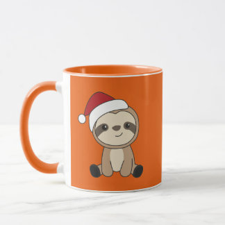 Sloth Christmas Snow Winter Animals Sloths Mug