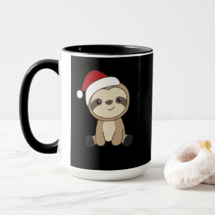 Sloth Christmas Snow Winter Animals Sloths Mug