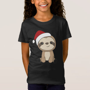 Sloth Christmas Snow Winter Animals Sloths T-Shirt