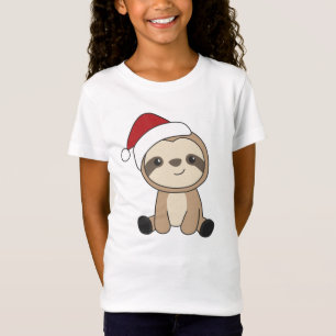 Sloth Christmas Snow Winter Animals Sloths T-Shirt