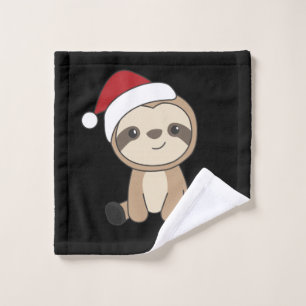 Sloth Christmas Snow Winter Animals Sloths Wash Cl Cloth