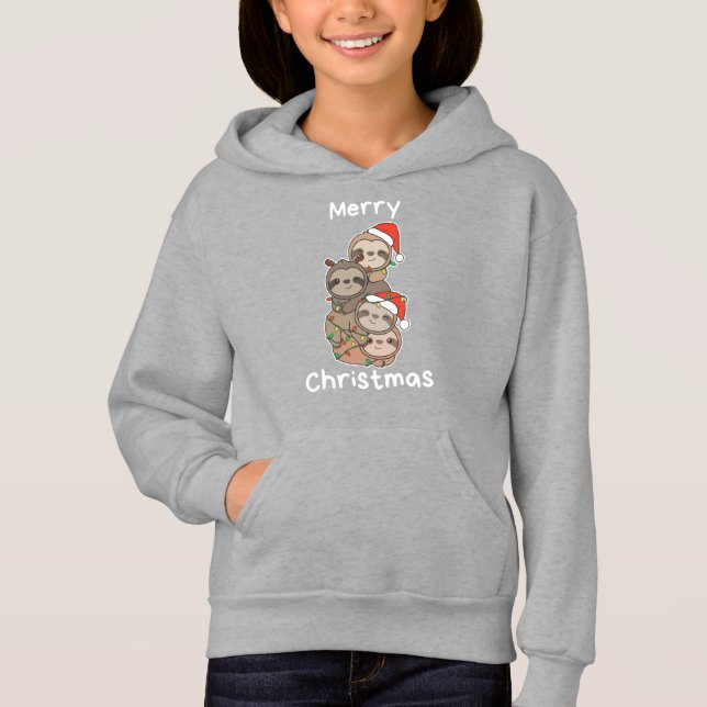 Sloth Christmas Tree Christmas Animals Sloths (Front)