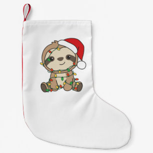 Sloth Christmas Winter Animals Sloths Small Christmas Stocking