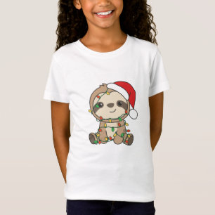 Sloth Christmas Winter Animals Sloths T-Shirt
