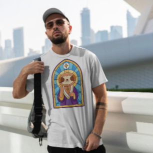 Sloth Church Stained Glass   T-Shirt