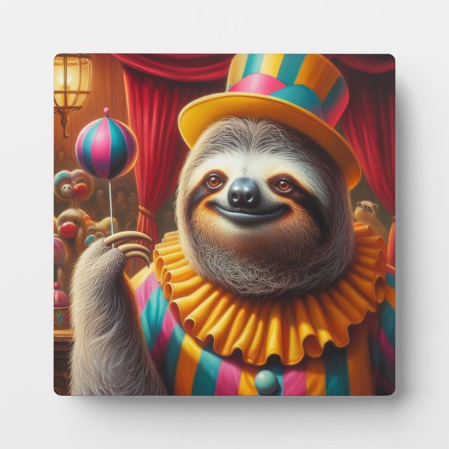Sloth Clown Plaque (Front)