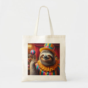 Sloth Clown Tote Bag