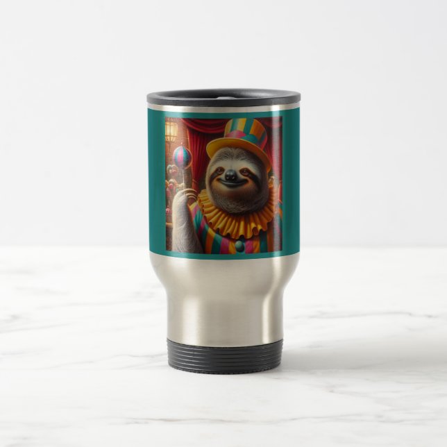 Sloth Clown Travel Mug (Center)
