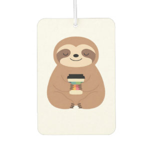 Sloth Coffee Time Classic T-Shirt Car Air Freshener