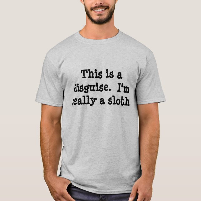 Sloth Costume T-Shirt (Front)