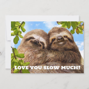 Sloth Couple Invitation