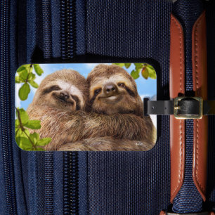 Sloth Couple Luggage Tag