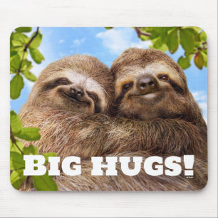 Sloth Couple Mouse Mat