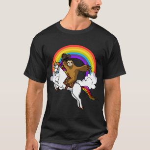Sloth Cowboy Riding Unicorn T-Shirt