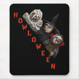 Sloth Custom Happy Halloween Shirt Sloth Graphic Mouse Mat