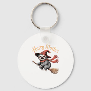 Sloth Cute Halloween Witch Funny Essential T-Shirt Key Ring