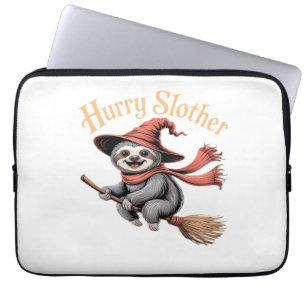 Sloth Cute Halloween Witch Funny Essential T-Shirt Laptop Sleeve