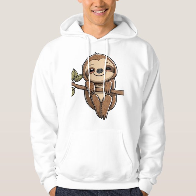 Sloth Cute Sloth Cute Cartoon  Hoodie (Front)