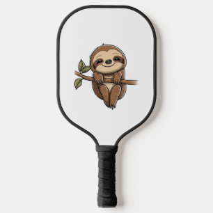 Sloth Cute Sloth Cute Cartoon Pickleball Paddle