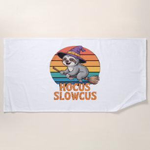 Sloth Cute Witch Funny Halloween Essential T-Shirt Beach Towel