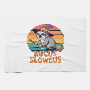 Sloth Cute Witch Funny Halloween Essential T-Shirt Tea Towel