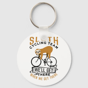 Sloth Cycling Team Key Ring