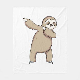 Sloth Dab Fleece Blanket