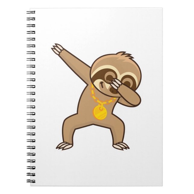 Sloth dab  notebook (Front)