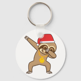 Sloth dab Sticker  Key Ring