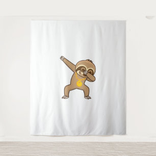 Sloth dab  tapestry