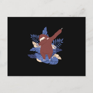 Sloth Dabbing Postcard