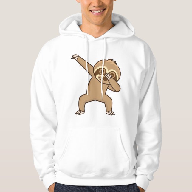 Sloth dabbing Sticker  Hoodie (Front)