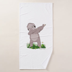 Sloth Dabs Bath Towel