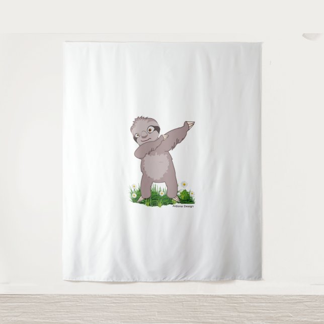 Sloth Dabs  Tapestry (Front)